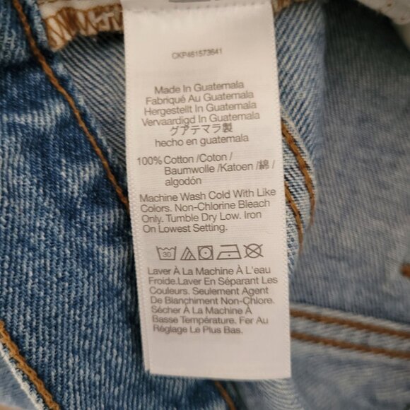 Madewell Baggy Straight Jeans in Earlhurst Wash Edition Womens Sz 24 Distressed - Picture 7 of 7